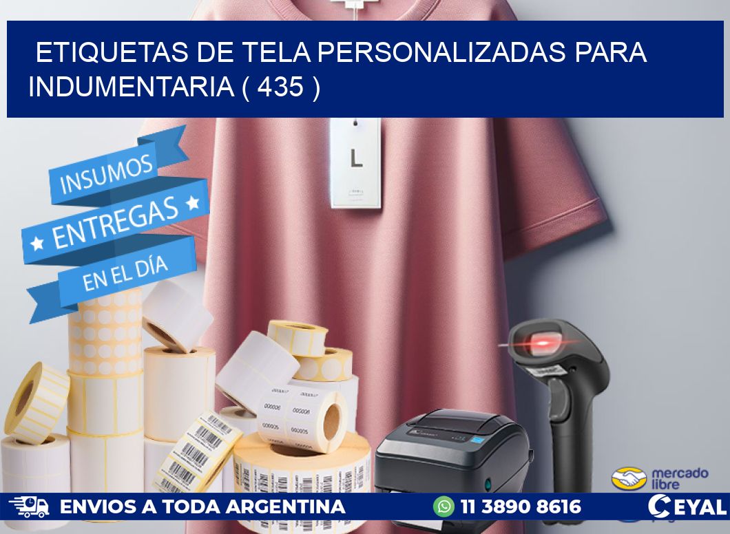 ETIQUETAS DE TELA PERSONALIZADAS PARA INDUMENTARIA ( 435 )