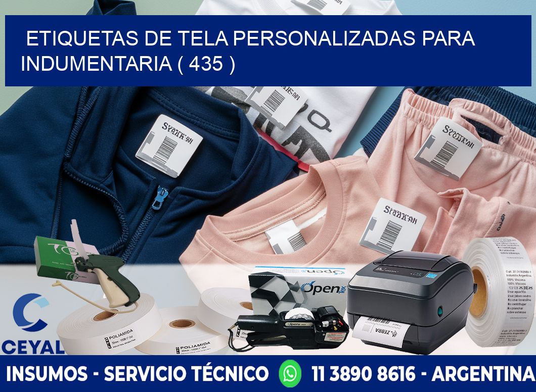 ETIQUETAS DE TELA PERSONALIZADAS PARA INDUMENTARIA ( 435 )