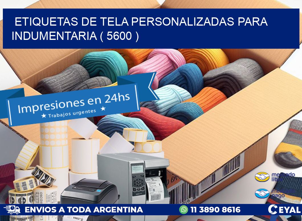 ETIQUETAS DE TELA PERSONALIZADAS PARA INDUMENTARIA ( 5600 )