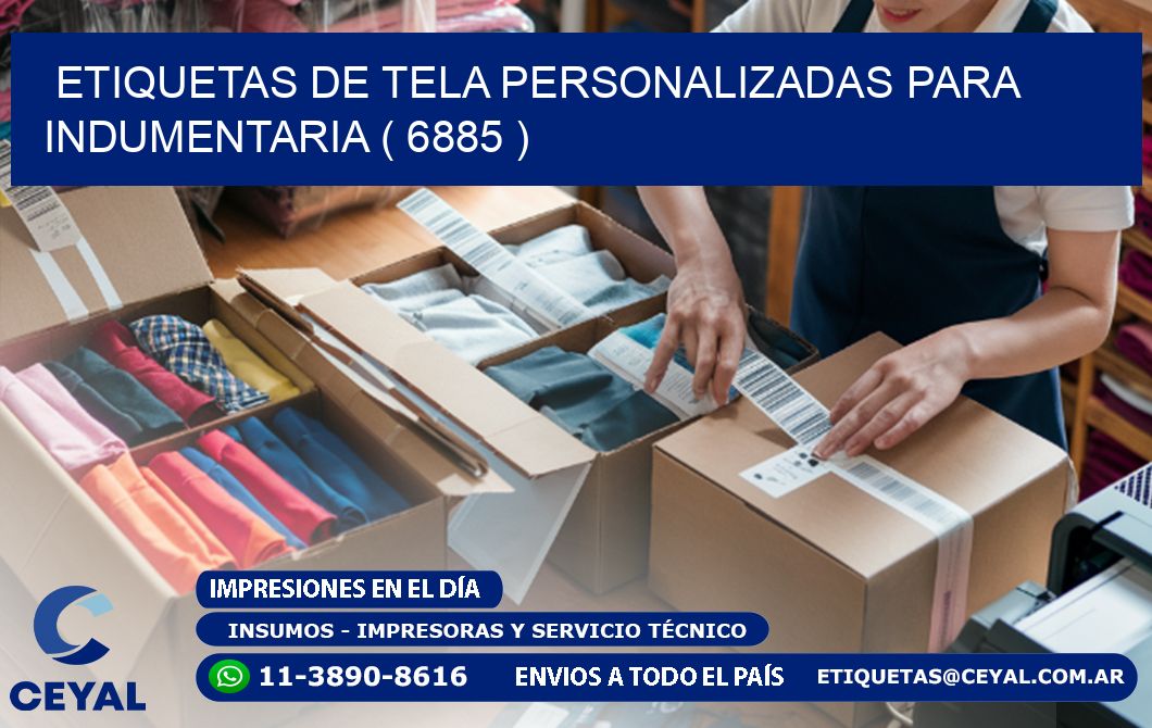 ETIQUETAS DE TELA PERSONALIZADAS PARA INDUMENTARIA ( 6885 )