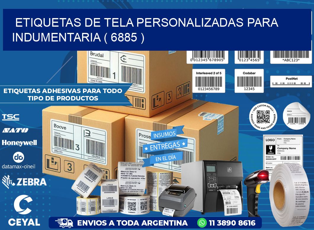 ETIQUETAS DE TELA PERSONALIZADAS PARA INDUMENTARIA ( 6885 )