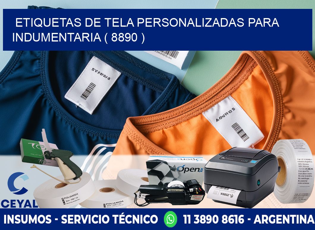 ETIQUETAS DE TELA PERSONALIZADAS PARA INDUMENTARIA ( 8890 )