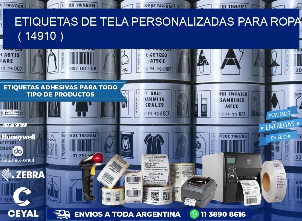 ETIQUETAS DE TELA PERSONALIZADAS PARA ROPA   ( 14910 )