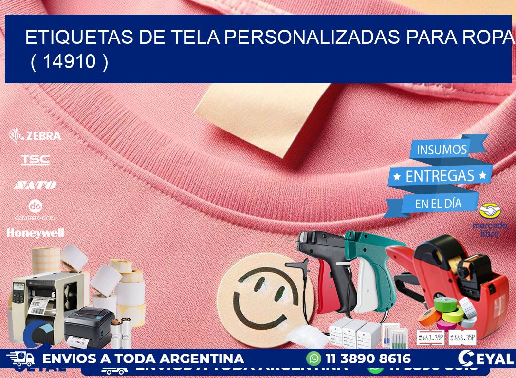 ETIQUETAS DE TELA PERSONALIZADAS PARA ROPA   ( 14910 )