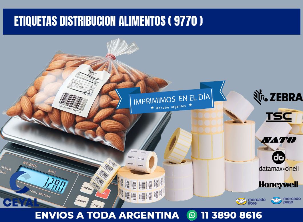 ETIQUETAS DISTRIBUCION ALIMENTOS ( 9770 )