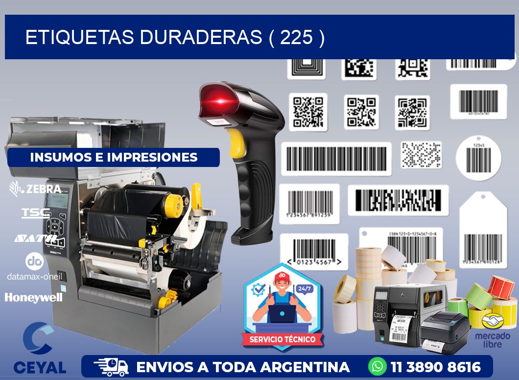 ETIQUETAS DURADERAS ( 225 )