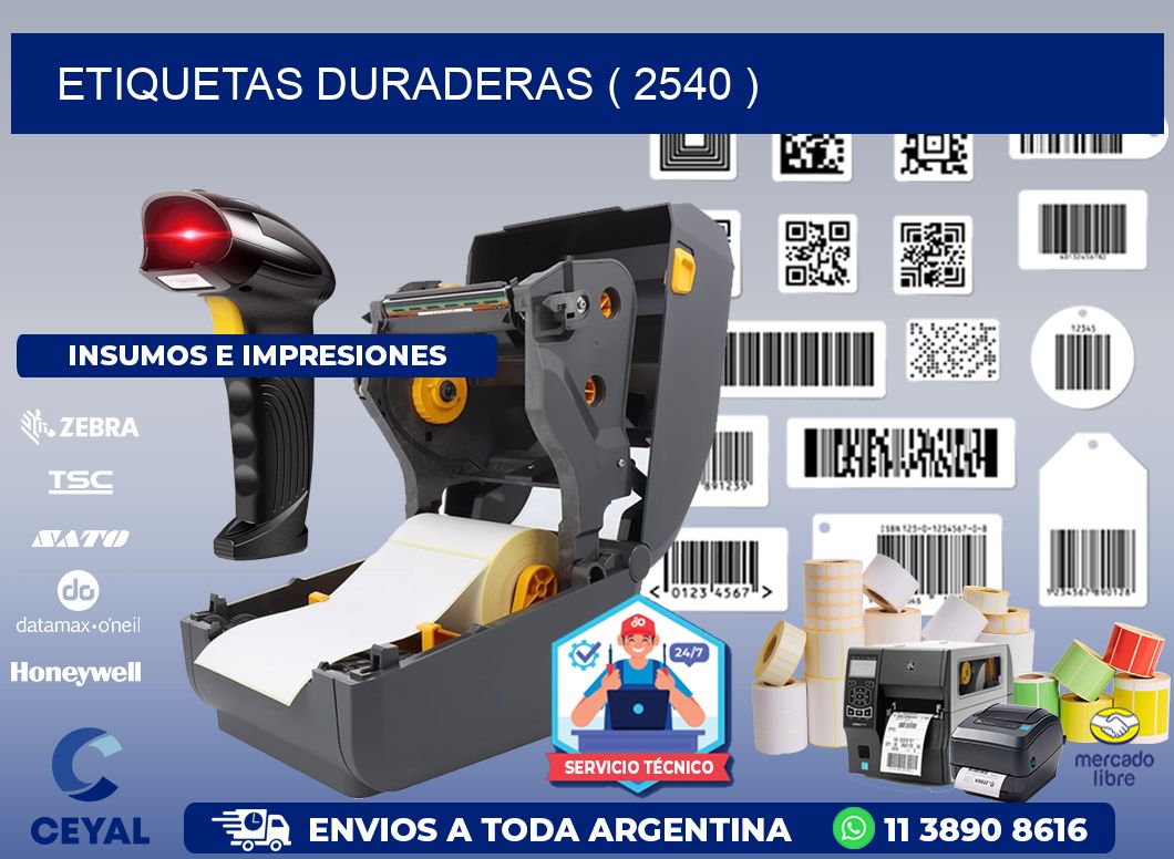 ETIQUETAS DURADERAS ( 2540 )