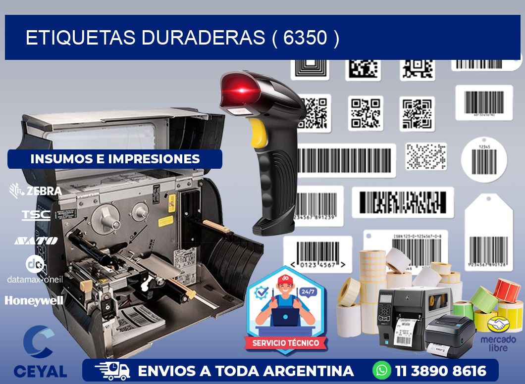 ETIQUETAS DURADERAS ( 6350 )