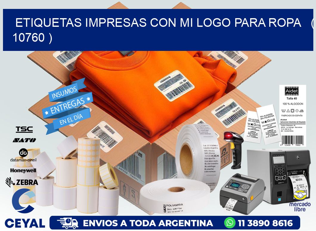 ETIQUETAS IMPRESAS CON MI LOGO PARA ROPA   ( 10760 )