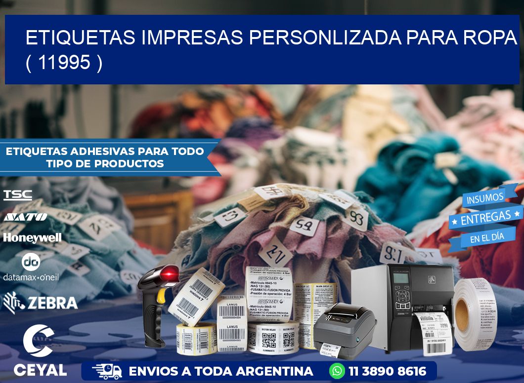 ETIQUETAS IMPRESAS PERSONLIZADA PARA ROPA   ( 11995 )