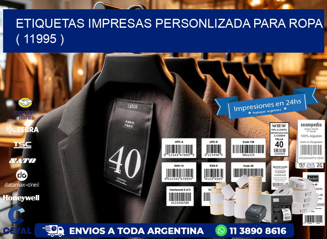 ETIQUETAS IMPRESAS PERSONLIZADA PARA ROPA   ( 11995 )