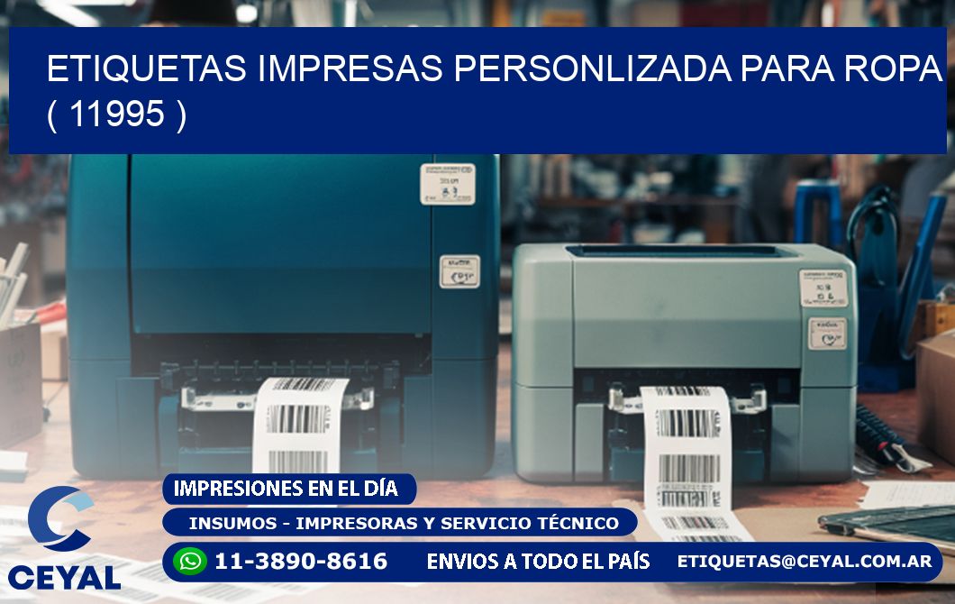 ETIQUETAS IMPRESAS PERSONLIZADA PARA ROPA   ( 11995 )