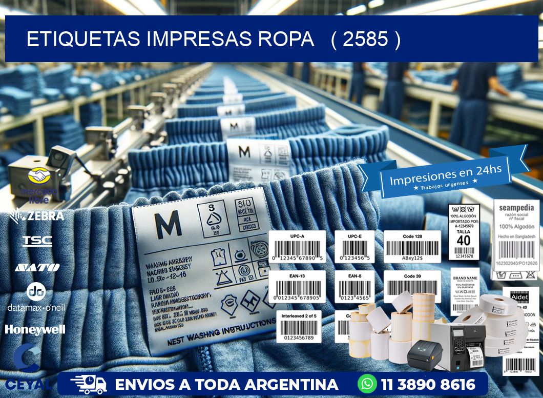 ETIQUETAS IMPRESAS ROPA   ( 2585 )