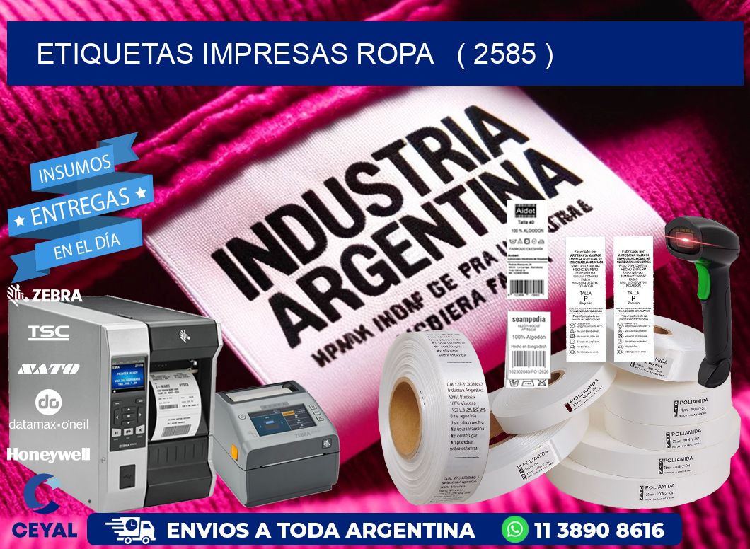 ETIQUETAS IMPRESAS ROPA   ( 2585 )