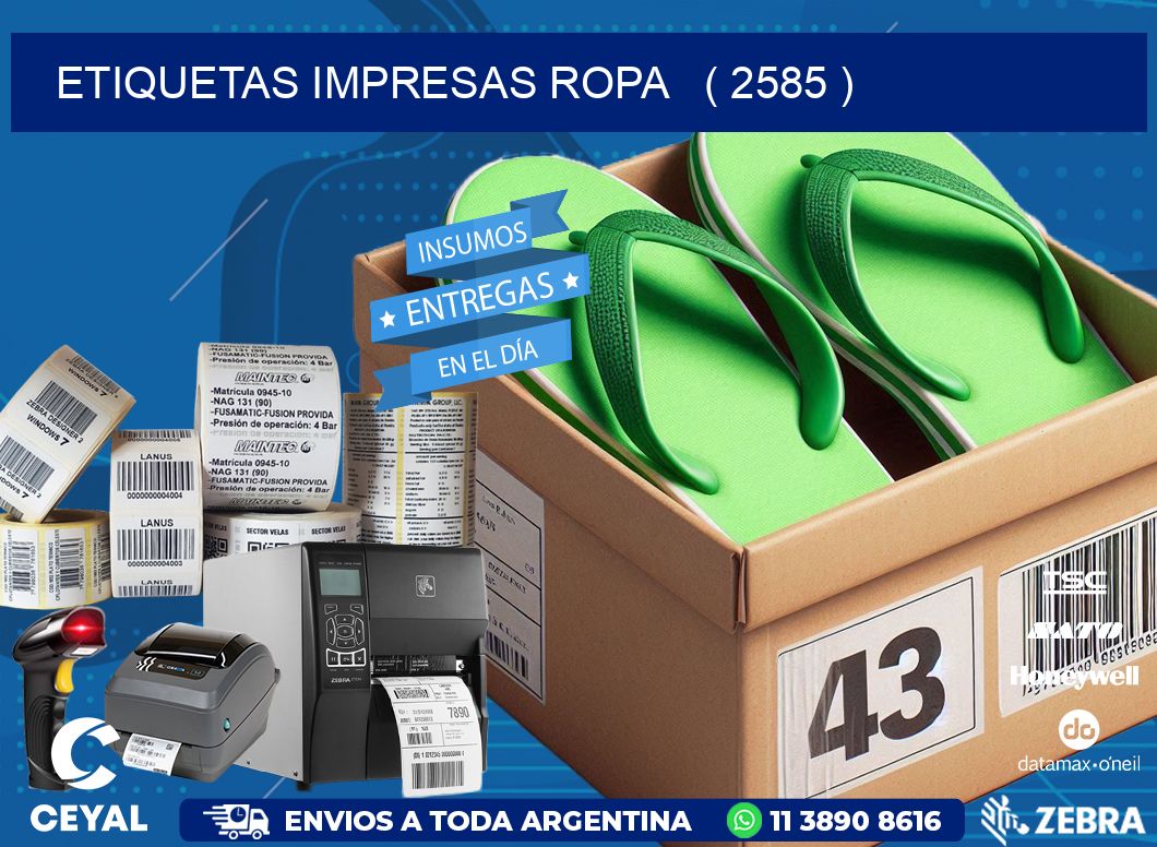 ETIQUETAS IMPRESAS ROPA   ( 2585 )