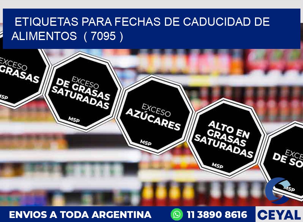 ETIQUETAS PARA FECHAS DE CADUCIDAD DE ALIMENTOS  ( 7095 )