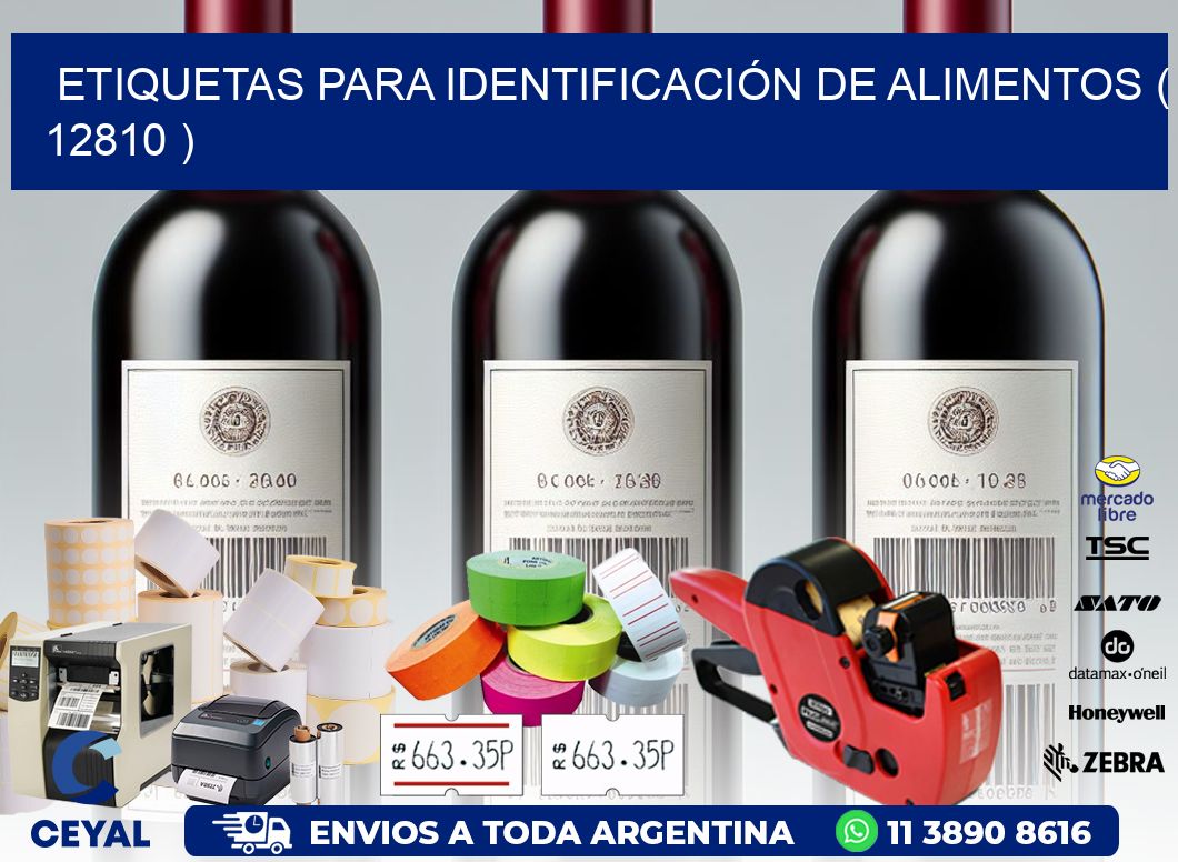 ETIQUETAS PARA IDENTIFICACIÓN DE ALIMENTOS ( 12810 )