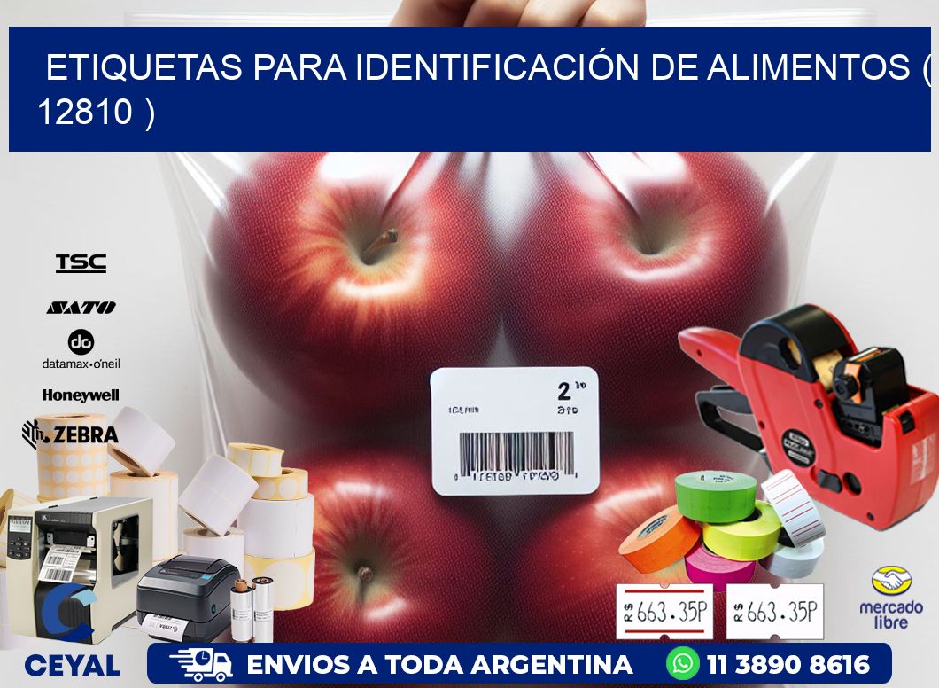 ETIQUETAS PARA IDENTIFICACIÓN DE ALIMENTOS ( 12810 )