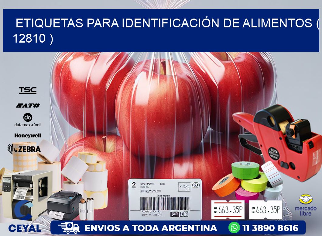 ETIQUETAS PARA IDENTIFICACIÓN DE ALIMENTOS ( 12810 )