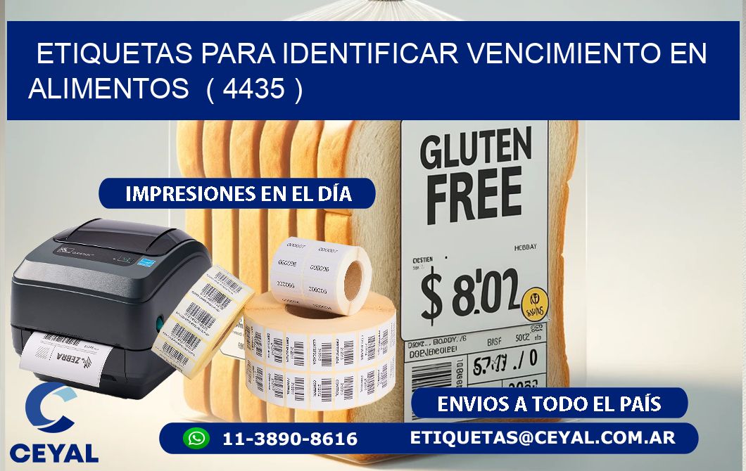 ETIQUETAS PARA IDENTIFICAR VENCIMIENTO EN ALIMENTOS  ( 4435 )