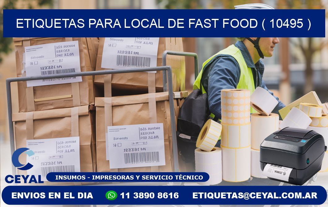 ETIQUETAS PARA LOCAL DE FAST FOOD ( 10495 )