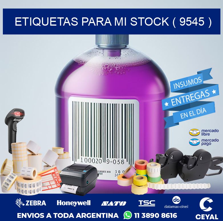 ETIQUETAS PARA MI STOCK ( 9545 )