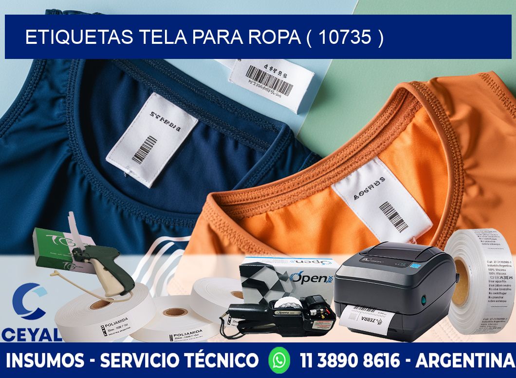 ETIQUETAS TELA PARA ROPA ( 10735 )