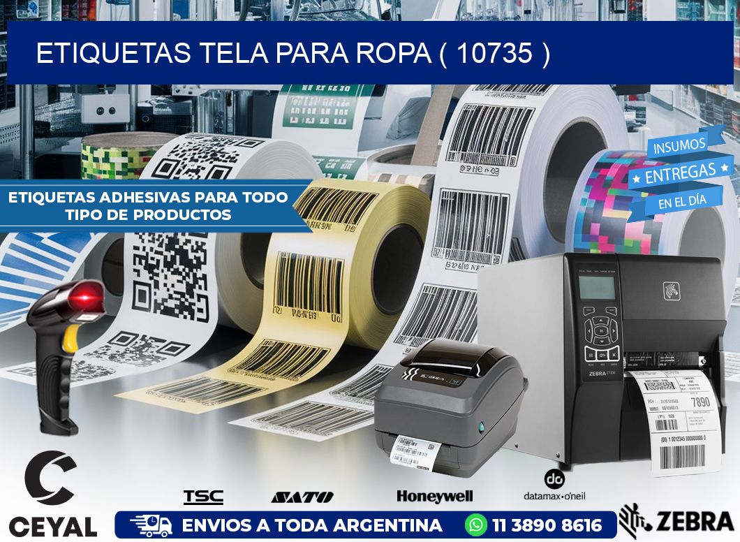 ETIQUETAS TELA PARA ROPA ( 10735 )