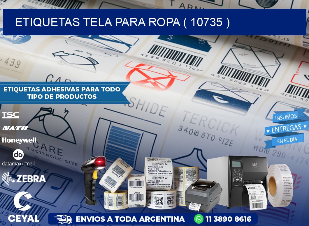 ETIQUETAS TELA PARA ROPA ( 10735 )