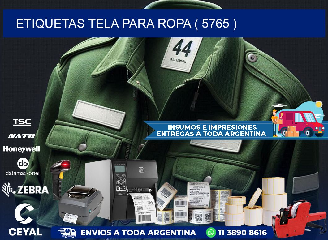 ETIQUETAS TELA PARA ROPA ( 5765 )