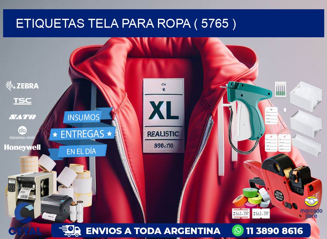 ETIQUETAS TELA PARA ROPA ( 5765 )