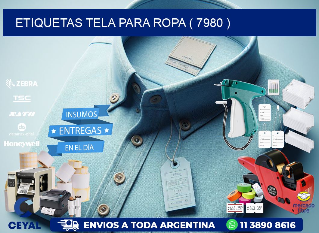 ETIQUETAS TELA PARA ROPA ( 7980 )