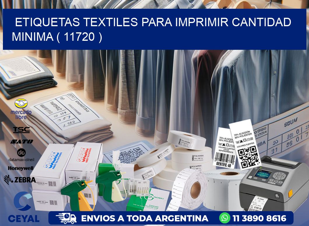 ETIQUETAS TEXTILES PARA IMPRIMIR CANTIDAD MINIMA ( 11720 )