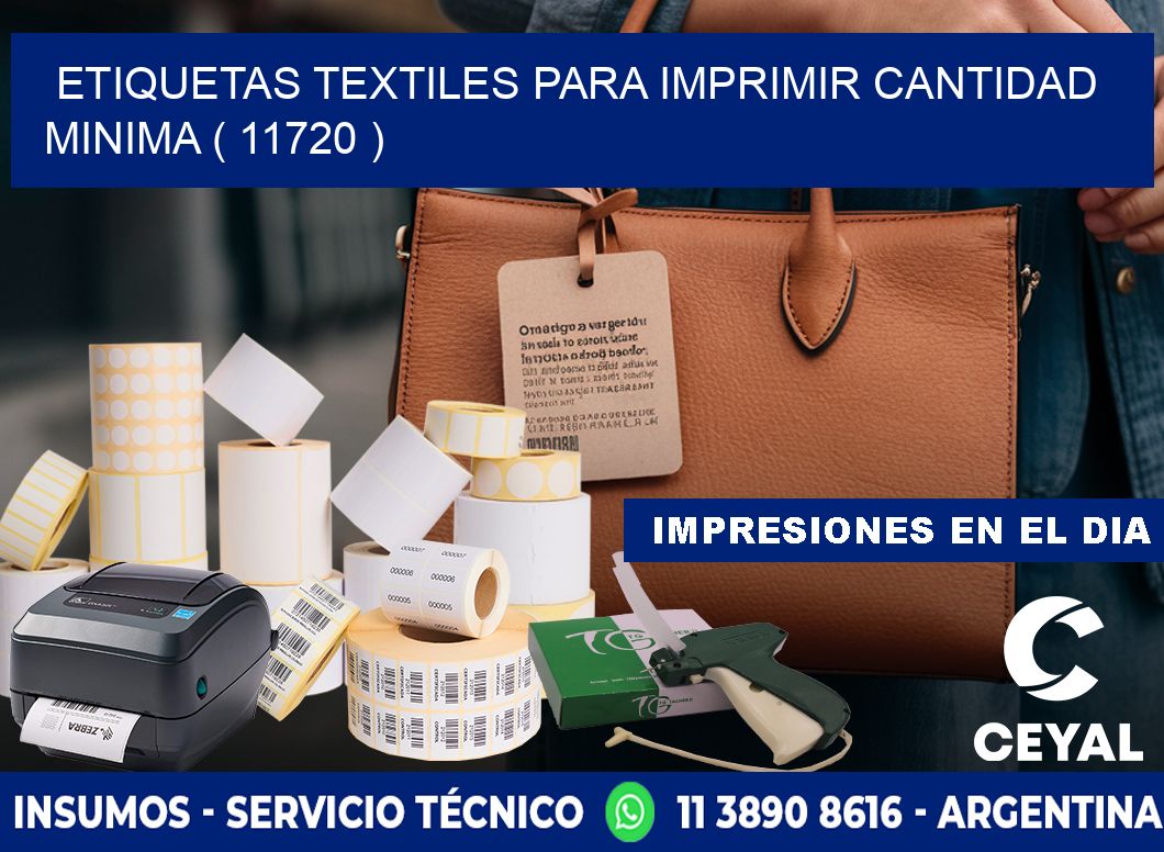 ETIQUETAS TEXTILES PARA IMPRIMIR CANTIDAD MINIMA ( 11720 )