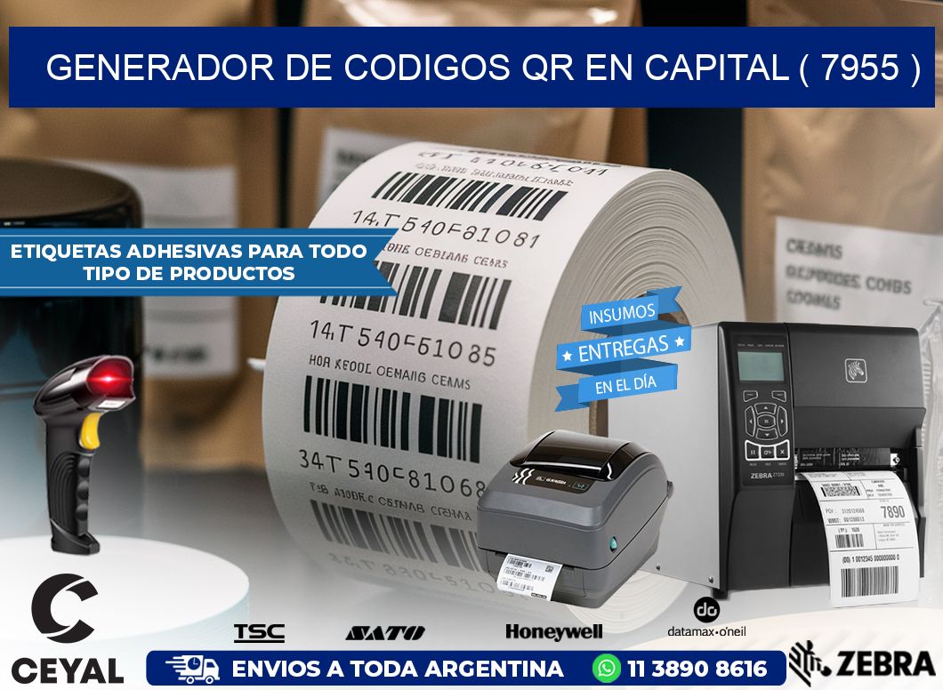 GENERADOR DE CODIGOS QR EN CAPITAL ( 7955 )