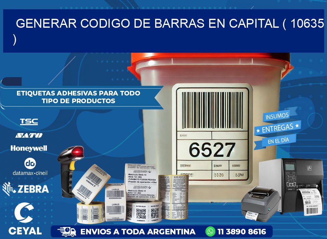 GENERAR CODIGO DE BARRAS EN CAPITAL ( 10635 )