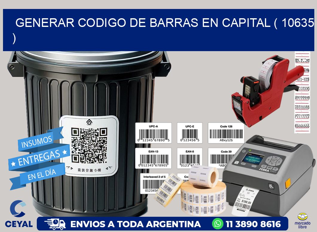 GENERAR CODIGO DE BARRAS EN CAPITAL ( 10635 )