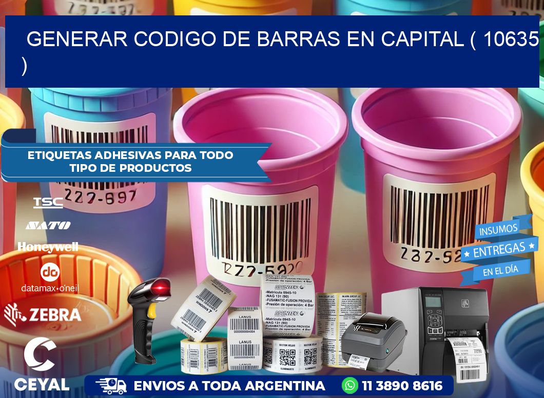 GENERAR CODIGO DE BARRAS EN CAPITAL ( 10635 )