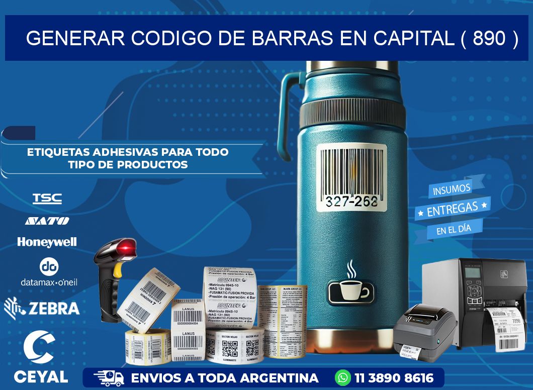 GENERAR CODIGO DE BARRAS EN CAPITAL ( 890 )