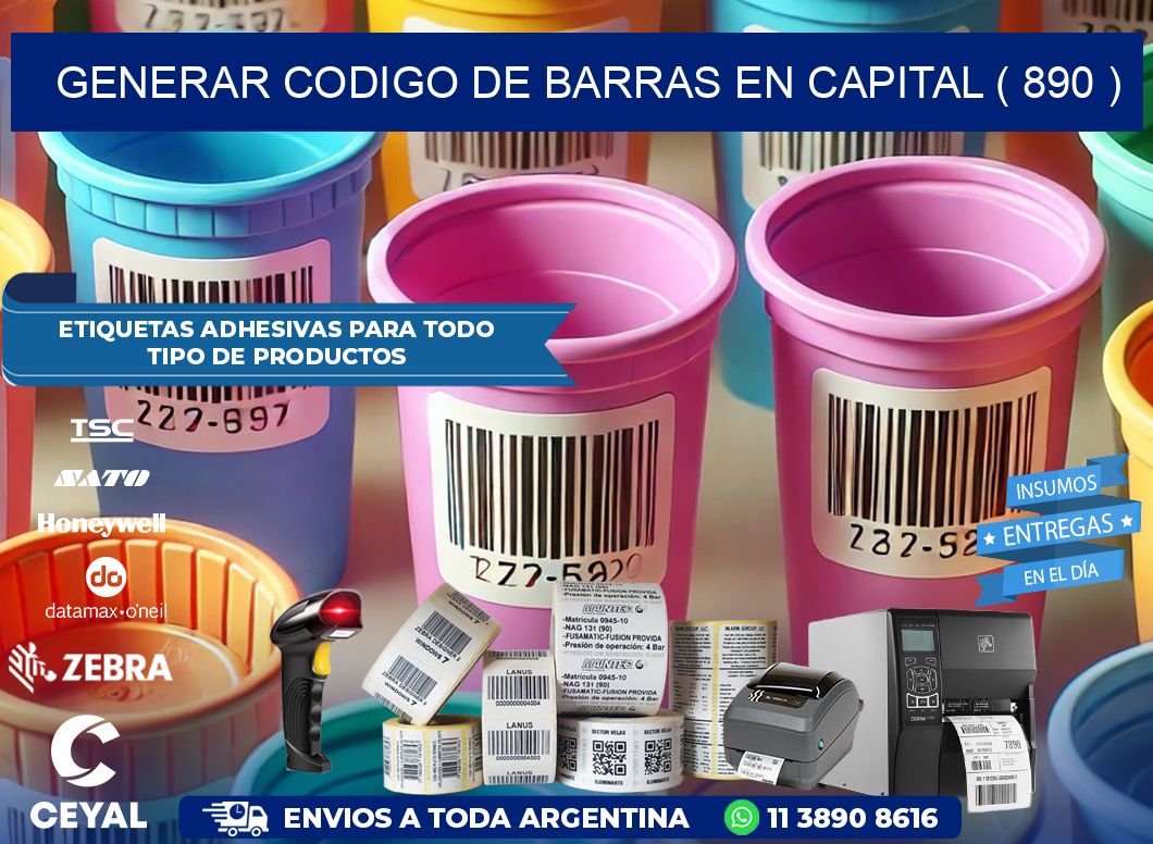 GENERAR CODIGO DE BARRAS EN CAPITAL ( 890 )