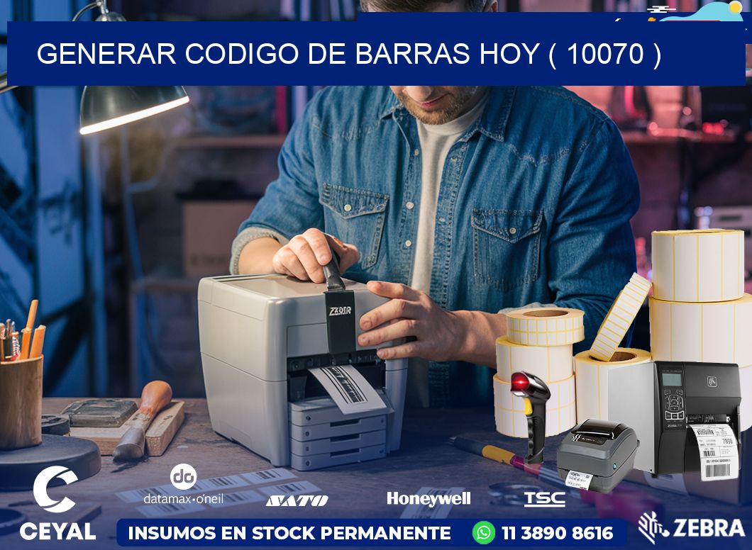 GENERAR CODIGO DE BARRAS HOY ( 10070 )