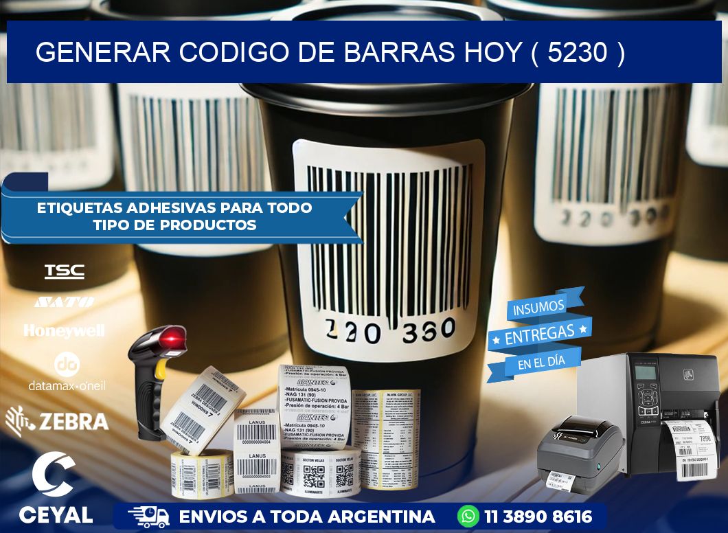 GENERAR CODIGO DE BARRAS HOY ( 5230 )