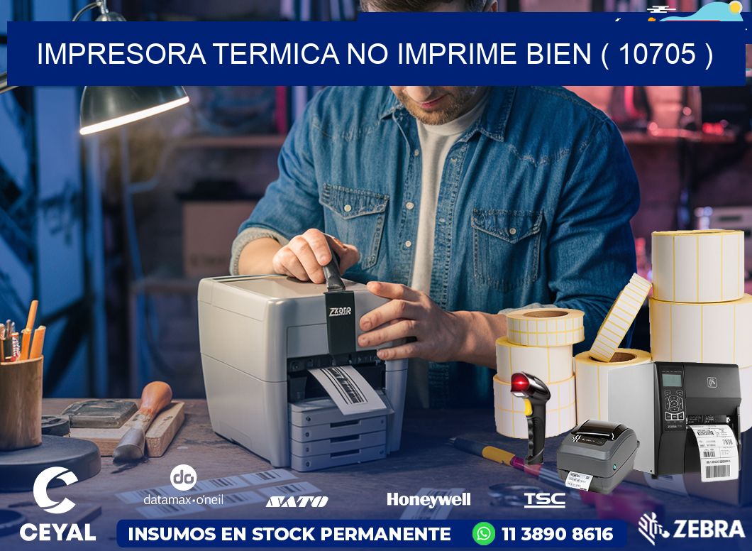 IMPRESORA TERMICA NO IMPRIME BIEN ( 10705 )