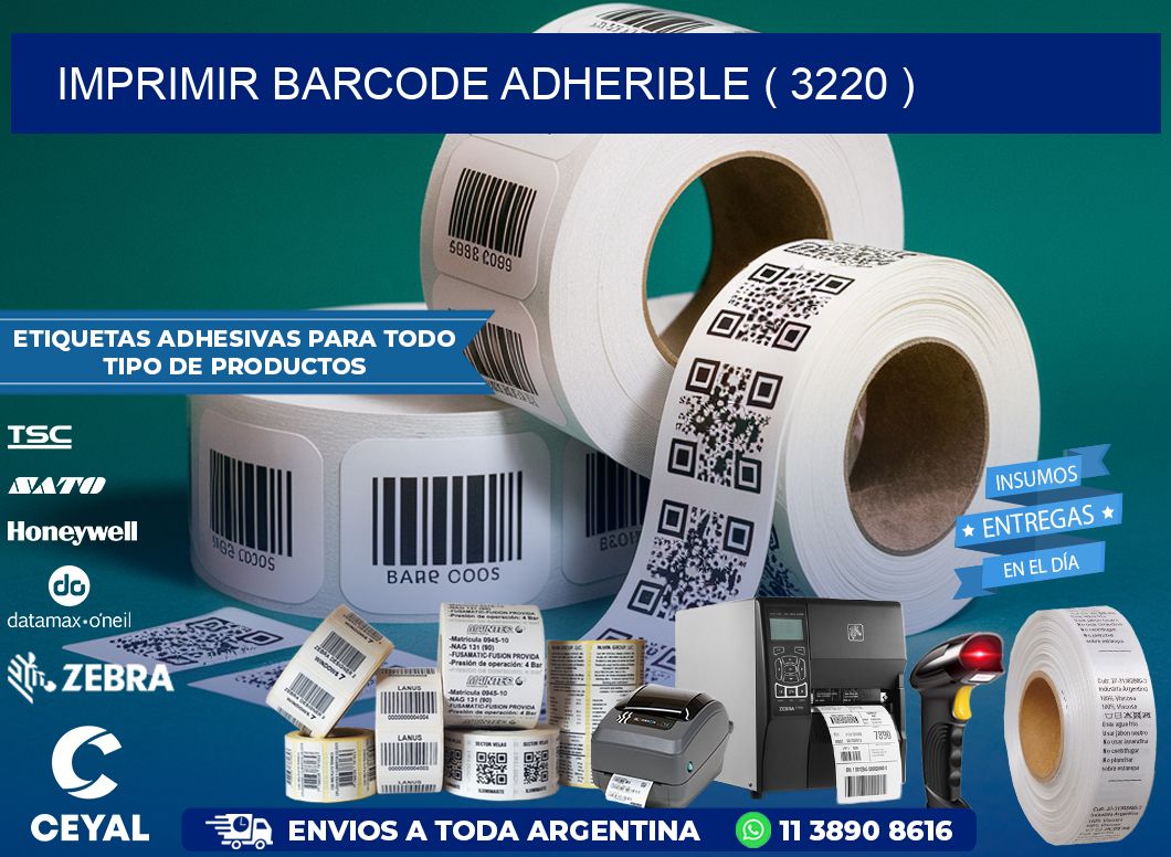 IMPRIMIR BARCODE ADHERIBLE ( 3220 )