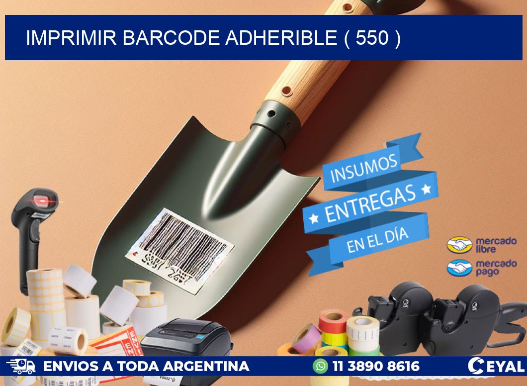 IMPRIMIR BARCODE ADHERIBLE ( 550 )