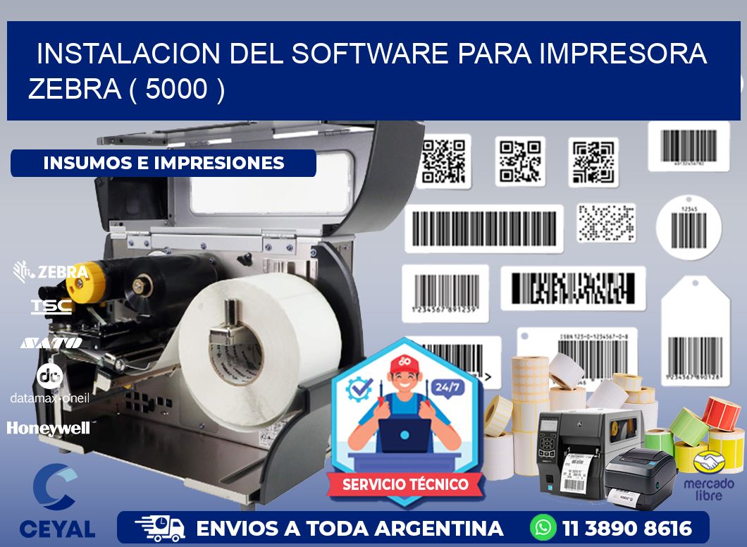 INSTALACION DEL SOFTWARE PARA IMPRESORA ZEBRA ( 5000 )