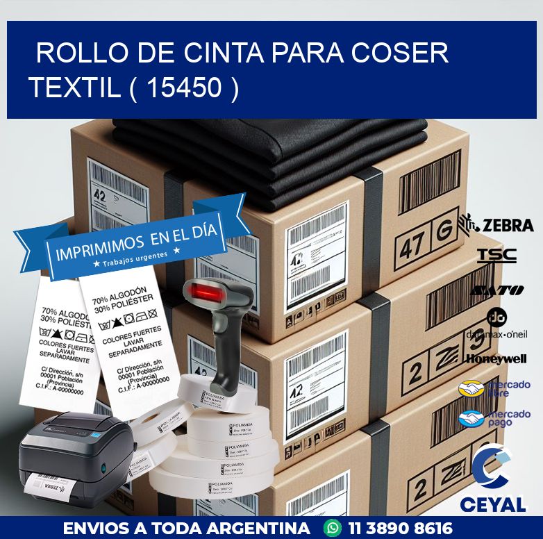 ROLLO DE CINTA PARA COSER TEXTIL ( 15450 )