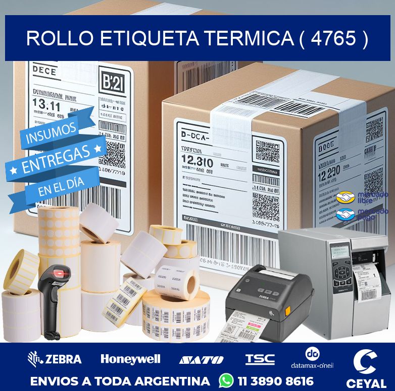 ROLLO ETIQUETA TERMICA ( 4765 )