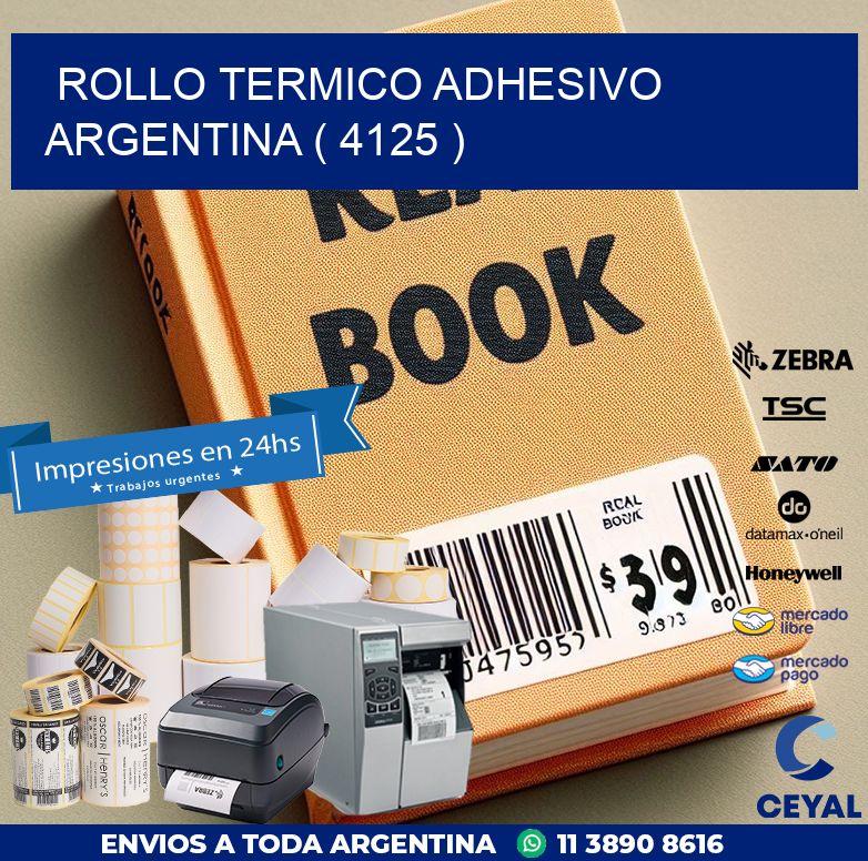 ROLLO TERMICO ADHESIVO ARGENTINA ( 4125 )