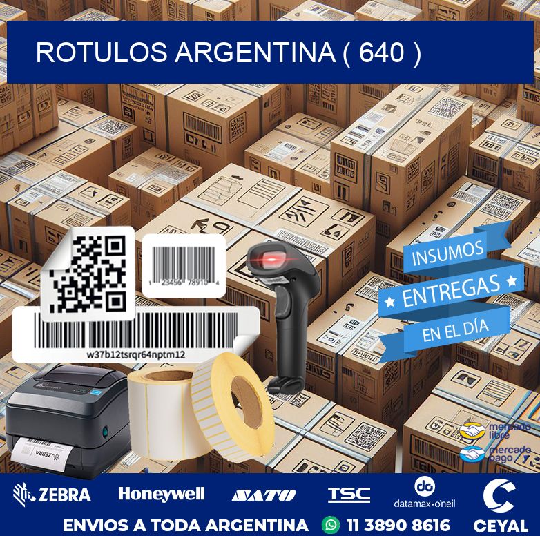 ROTULOS ARGENTINA ( 640 )